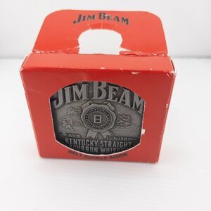 Jim Beam‎ Bourbon Belt Buckle Advertising Collectible